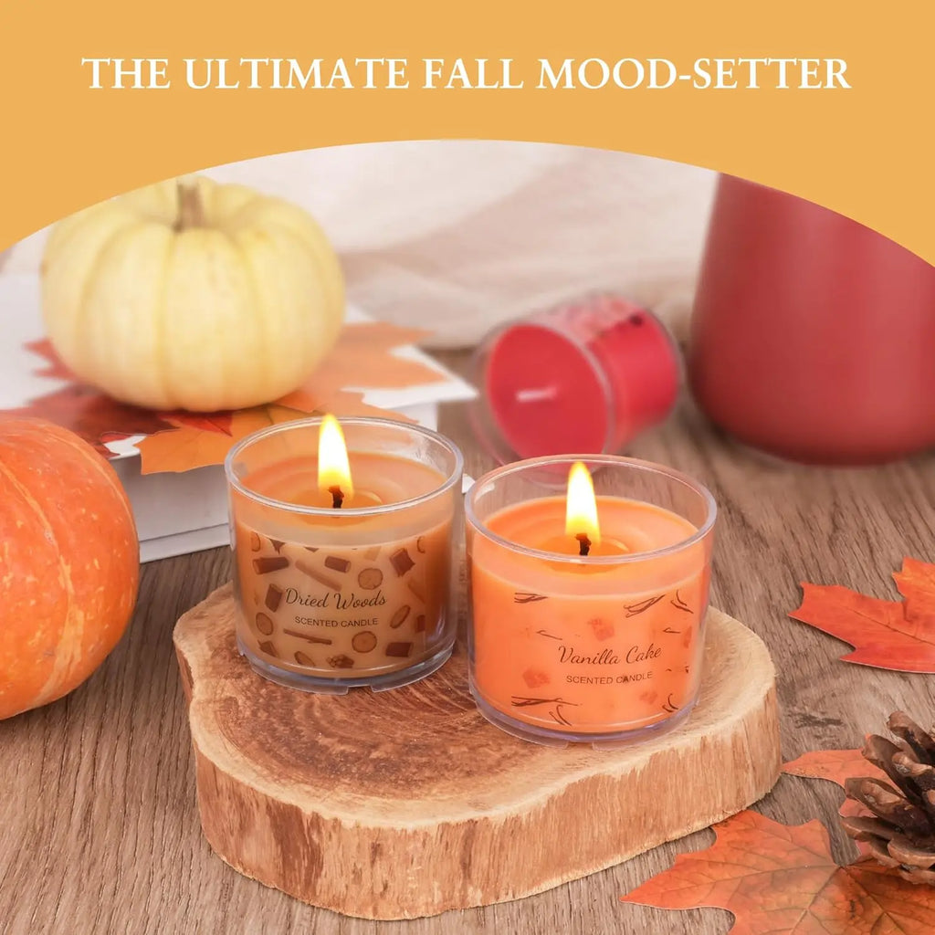 Fall Scented Soy Candle Gift Set, 12 Pack