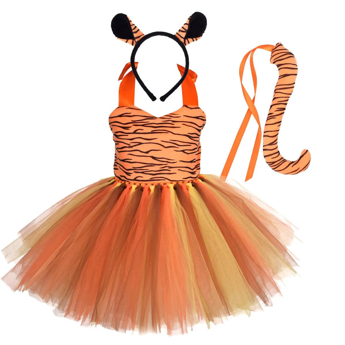 Cute Toddler Girl Giraffe Dress Cartoon Animal Performance Costume Set for Kids Halloween Costumes Girls Christmas Tutu Dresses