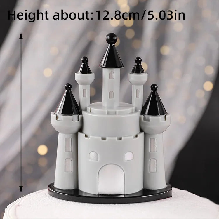 2025 Halloween Cake Decorations Pumpkin Ghost Black Castle Haunted Houses Cake Toppers for Happy Halloween Party Supplies