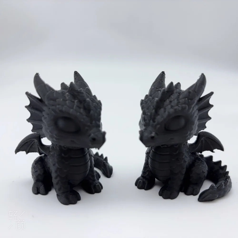 3D Printed Dragon Cub Statue - Mini Dragon Baby Sculpture, Dragon Decorative Ornament, Multifunctional Room Decoration, Desktop Decoration, No Electricity Required, Christmas, Halloween, Easter, Thanksgiving, New Year Decorat