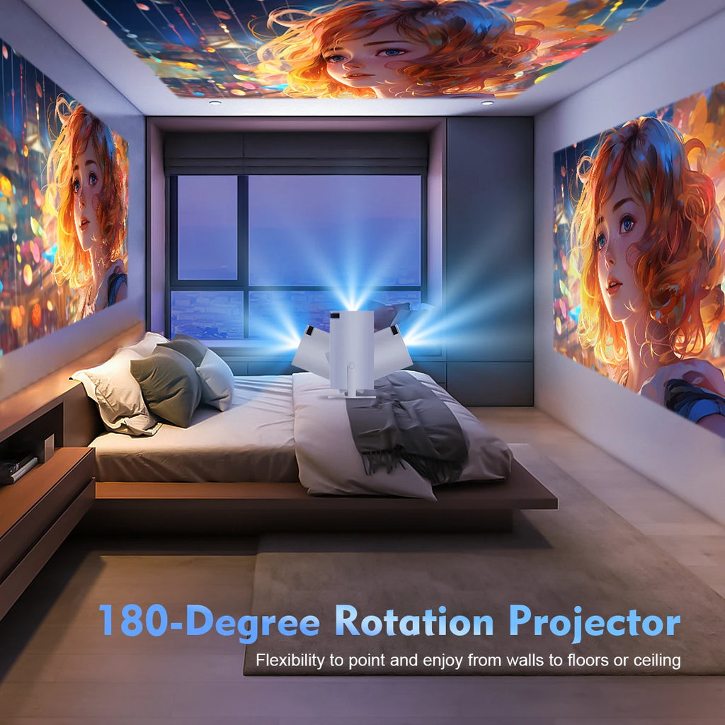 Magcubic HY300 Pro 4K Projector — Android 11, Dual WiFi6, Home Cinema & Outdoor