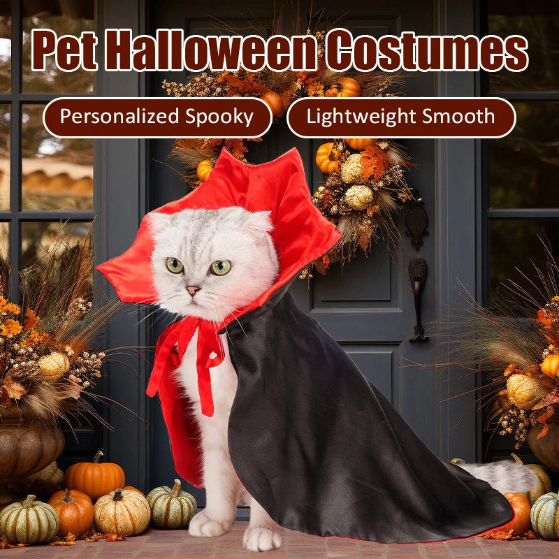 Pet Halloween Costumes Cat Personalized Vampire Capes Lightness Easy To Wear Stereoscopic Beautiful Puppy Clothes Pet Supplies