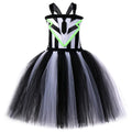 Girls Beetle Costume Black White Striped Tulle Princess Tutu Dress Toddler Baby Kids Halloween Carnival Party Ghost Dress Up Set