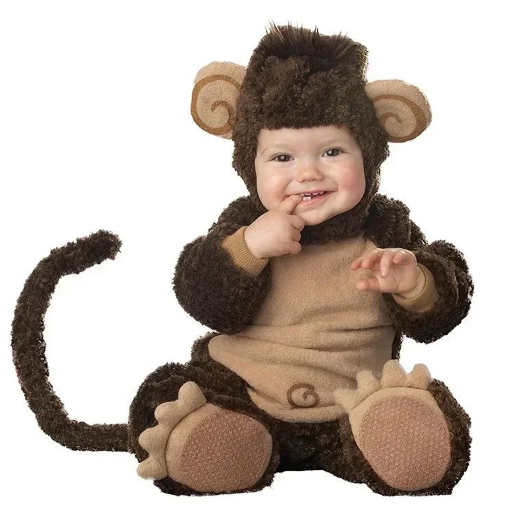 Halloween Baby Boy Girl Clothes Romper Onesie Newborn Toddler Christmas Rompers Flannel Warm Soft Baby Infant Costume