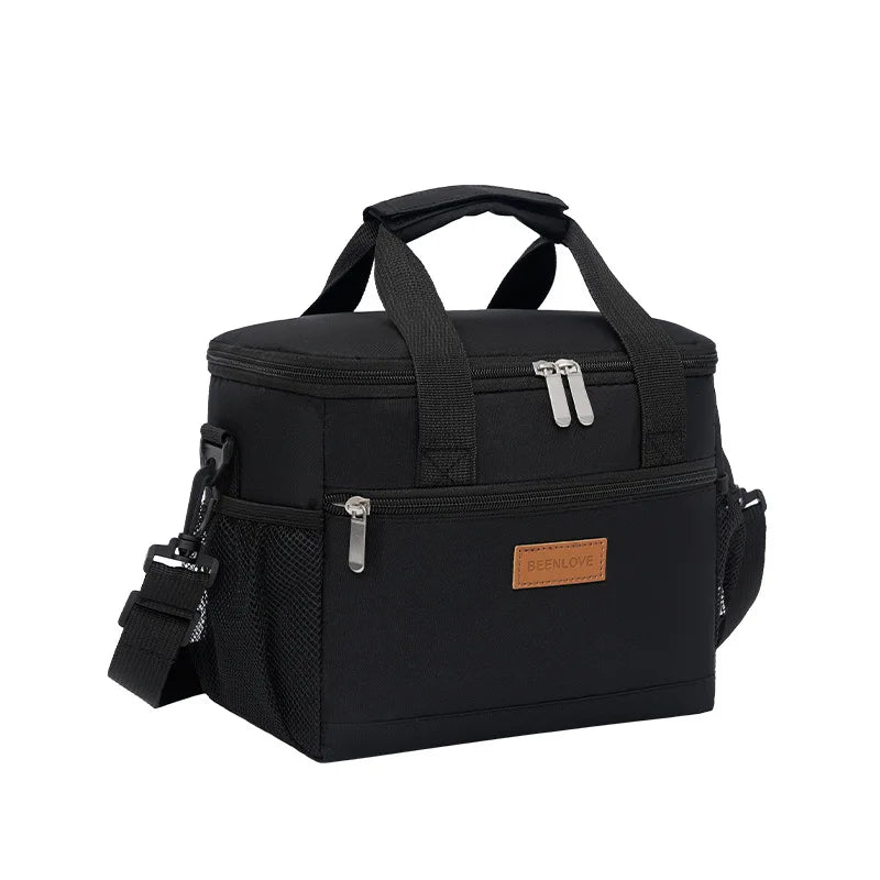 Insulated Lunch Bag | Double Compartment Large Capacity Tote