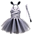 Cute Toddler Girl Giraffe Dress Cartoon Animal Performance Costume Set for Kids Halloween Costumes Girls Christmas Tutu Dresses