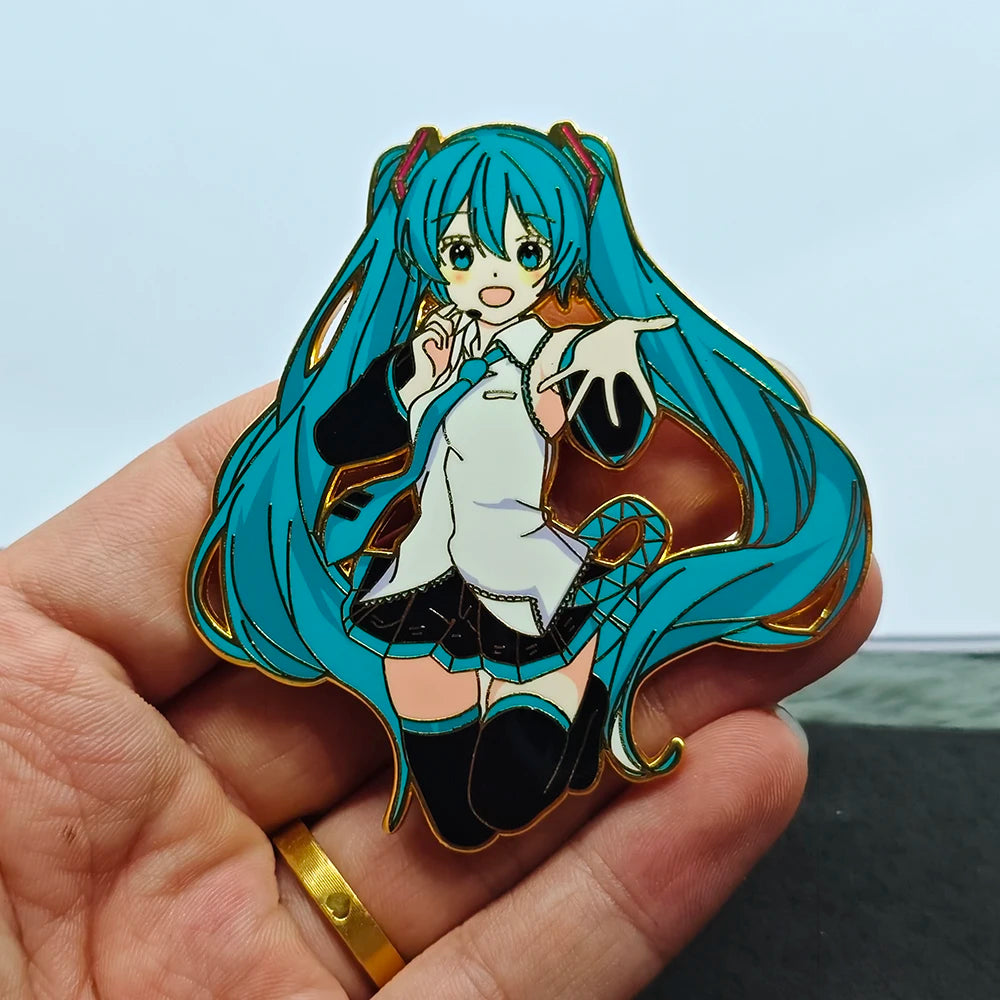 Halloween costumes, decorations, accessories, music girls, enamel brooches, clothes, schoolbags, backpack decorations, badges,