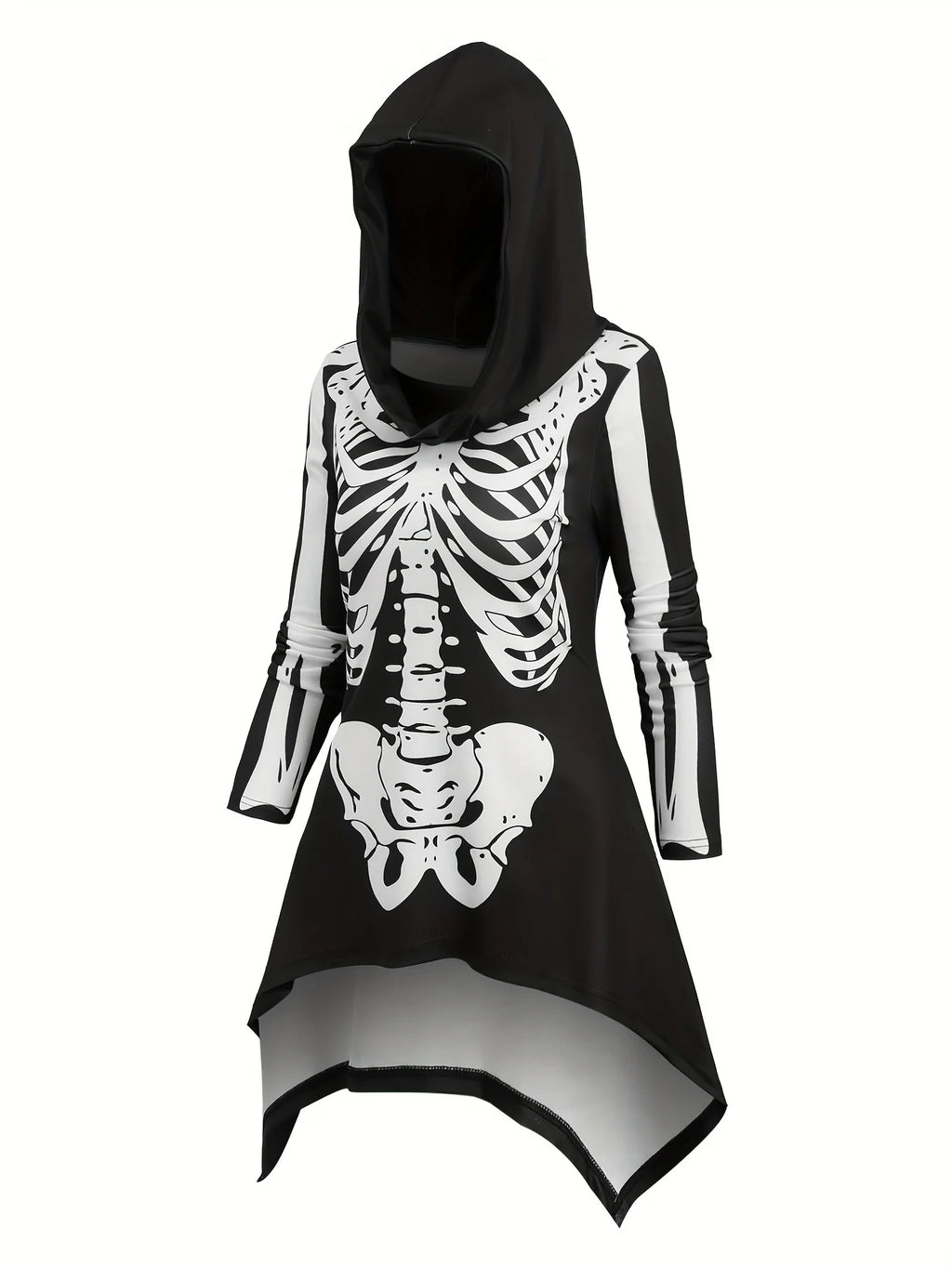 European and American fashion Halloween featured Gothic skull print hoodies and interesting clothing trousers women's suits.