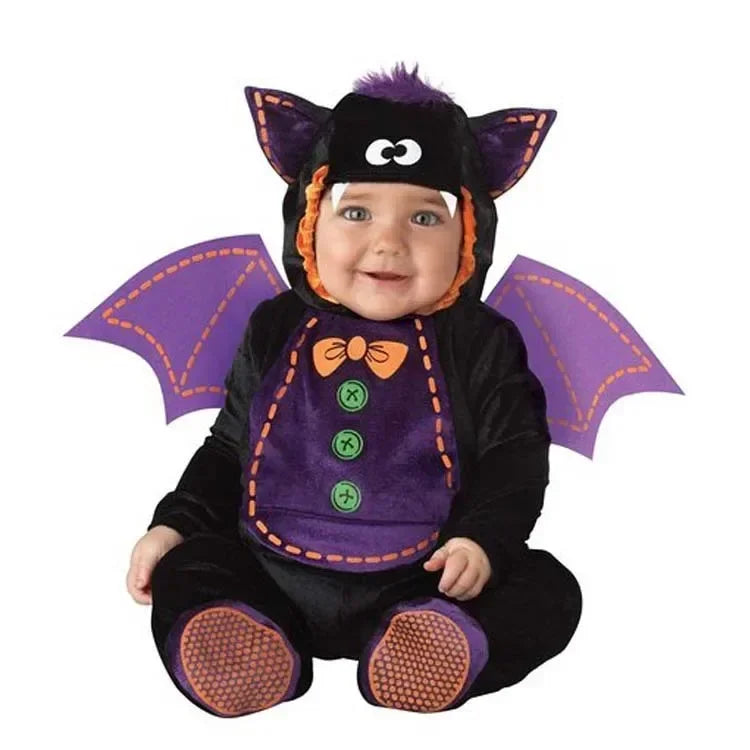 Halloween Baby Boy Girl Clothes Romper Onesie Newborn Toddler Christmas Rompers Flannel Warm Soft Baby Infant Costume