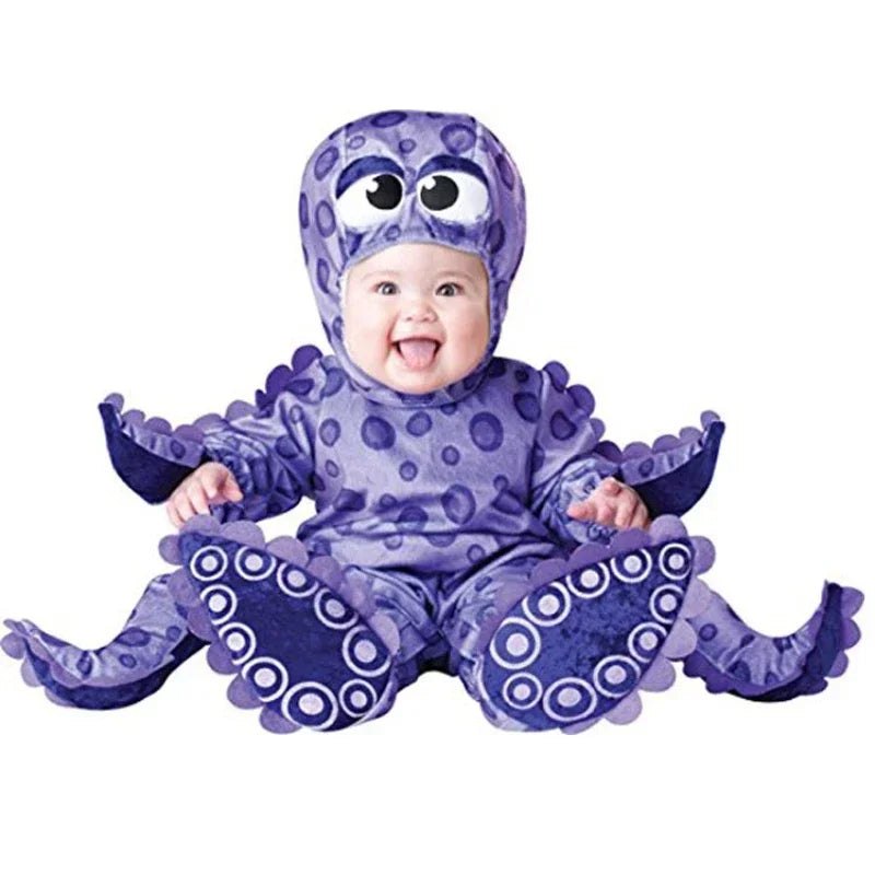 Halloween Baby Boy Girl Clothes Romper Onesie Newborn Toddler Christmas Rompers Flannel Warm Soft Baby Infant Costume