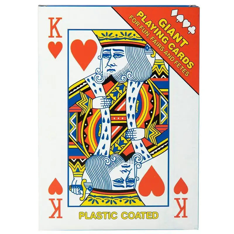 Oversized Jumbo Poker Playing Cards | 4x Larger | Family & Party Game