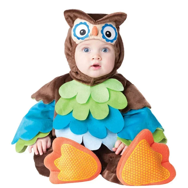 Halloween Baby Boy Girl Clothes Romper Onesie Newborn Toddler Christmas Rompers Flannel Warm Soft Baby Infant Costume
