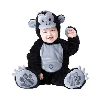 Halloween Baby Boy Girl Clothes Romper Onesie Newborn Toddler Christmas Rompers Flannel Warm Soft Baby Infant Costume