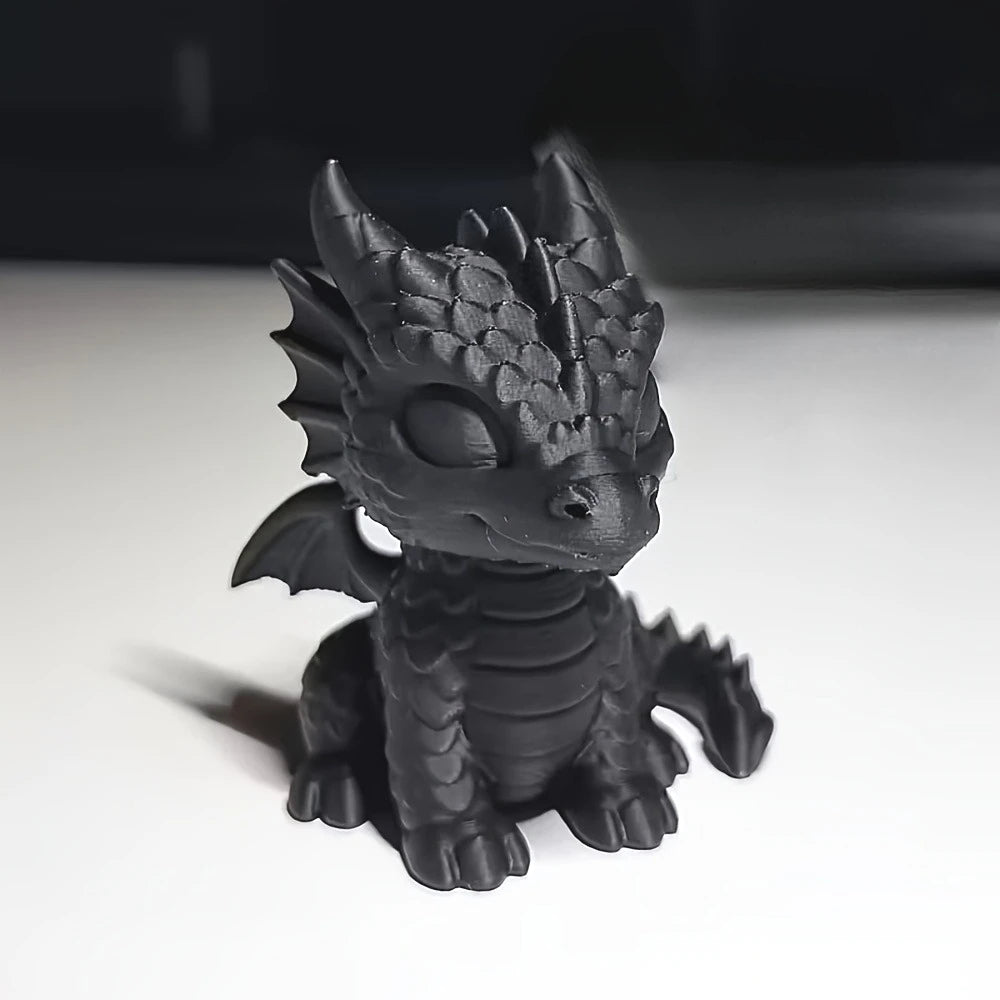 3D Printed Dragon Cub Statue - Mini Dragon Baby Sculpture, Dragon Decorative Ornament, Multifunctional Room Decoration, Desktop Decoration, No Electricity Required, Christmas, Halloween, Easter, Thanksgiving, New Year Decorat