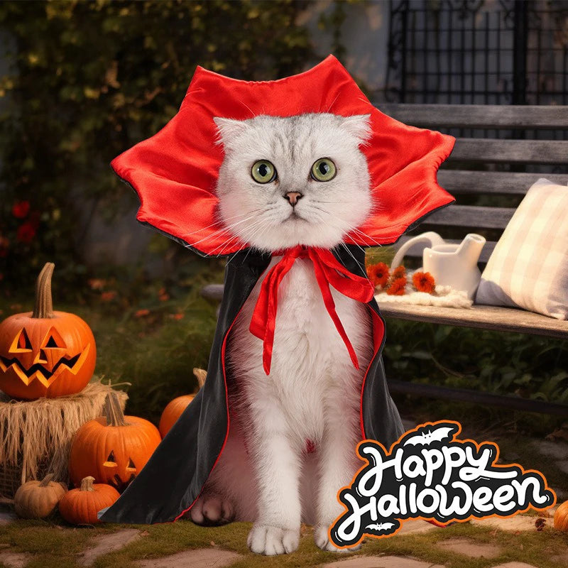 Pet Halloween Costumes Cat Personalized Vampire Capes Lightness Easy To Wear Stereoscopic Beautiful Puppy Clothes Pet Supplies