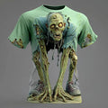 Halloween Skeleton 3D Printed  Men's T-shirt Summer Outdoor Casual Horror Pattern Short Sleeve Top Y2k Men Clothing