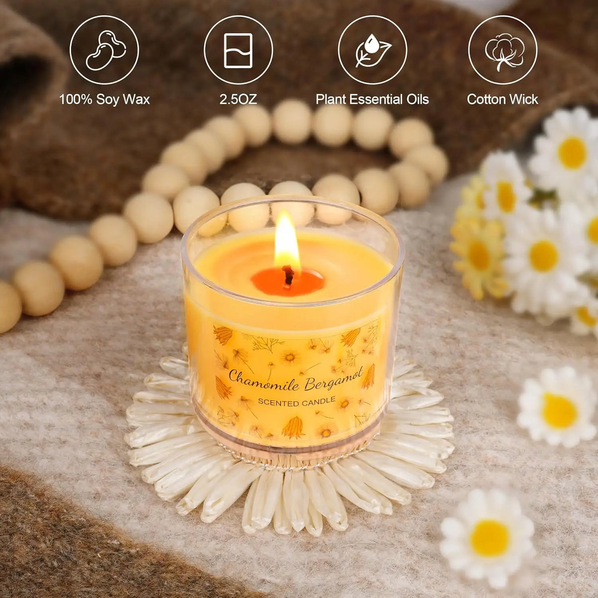 Fall Scented Soy Candle Gift Set, 12 Pack