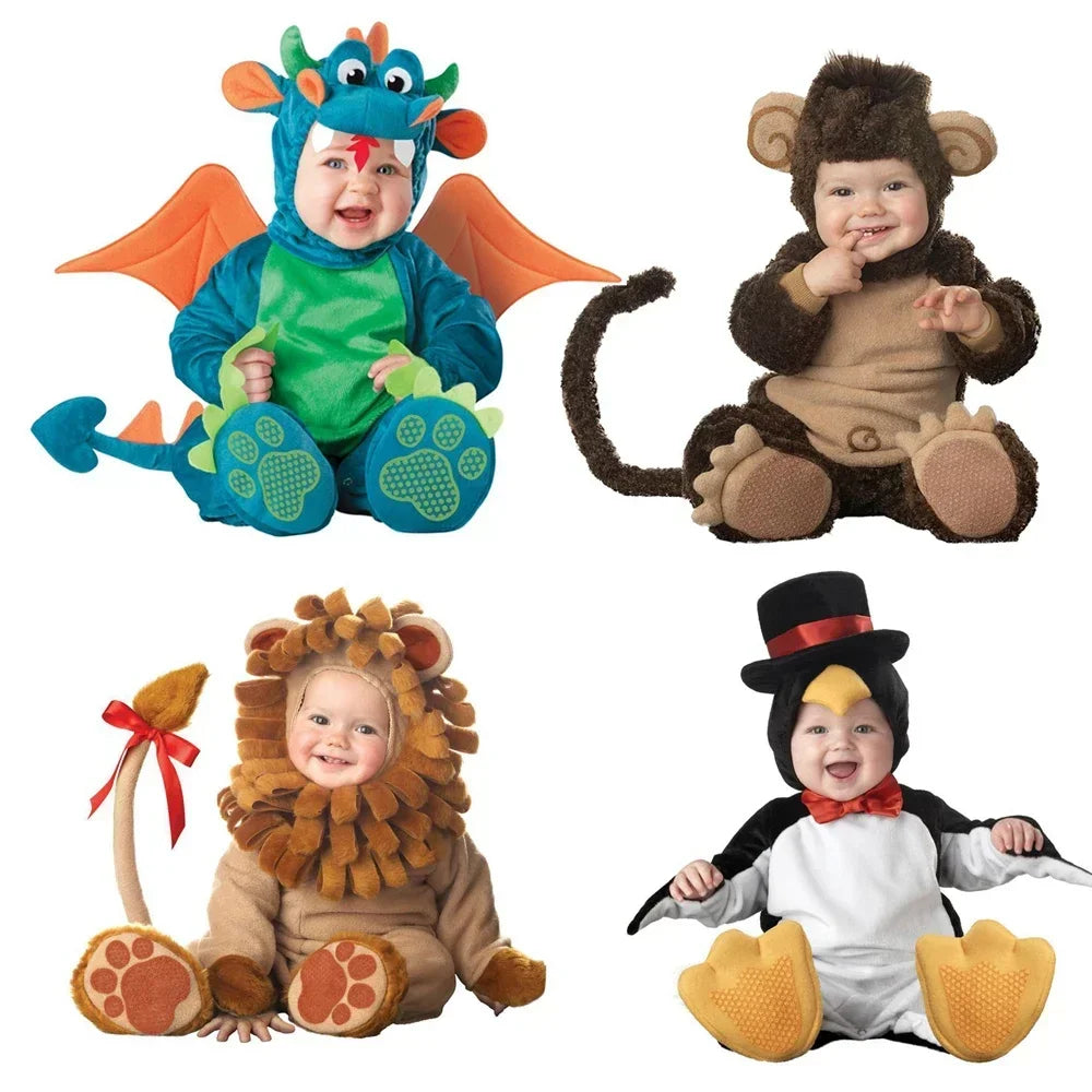 Halloween Baby Boy Girl Clothes Romper Onesie Newborn Toddler Christmas Rompers Flannel Warm Soft Baby Infant Costume