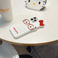 Cute Glasses KT Cat iPhone Case | Soft Silicone Cover