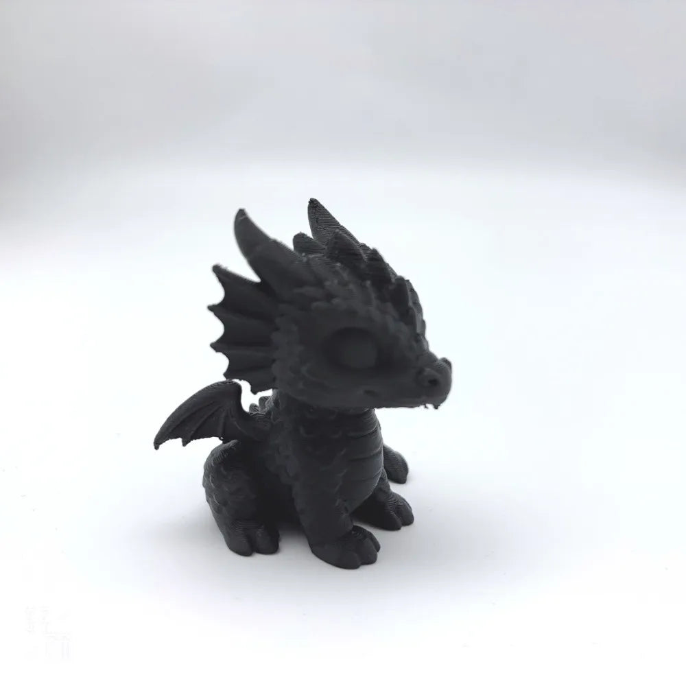 3D Printed Dragon Cub Statue - Mini Dragon Baby Sculpture, Dragon Decorative Ornament, Multifunctional Room Decoration, Desktop Decoration, No Electricity Required, Christmas, Halloween, Easter, Thanksgiving, New Year Decorat