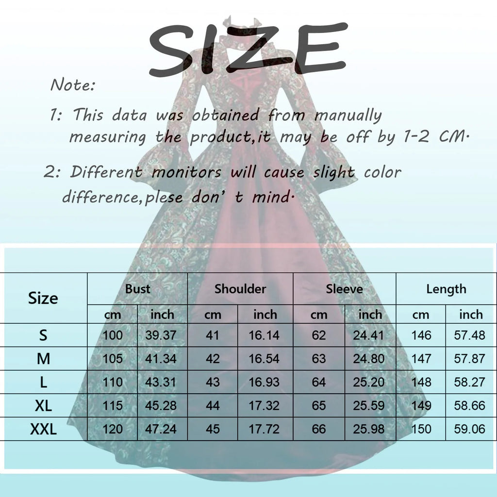 Renaissance 18th Century Baroque Rococo Dresses Victorian Masquerade Gowns Historical Theater Clothing Halloween Christmas
