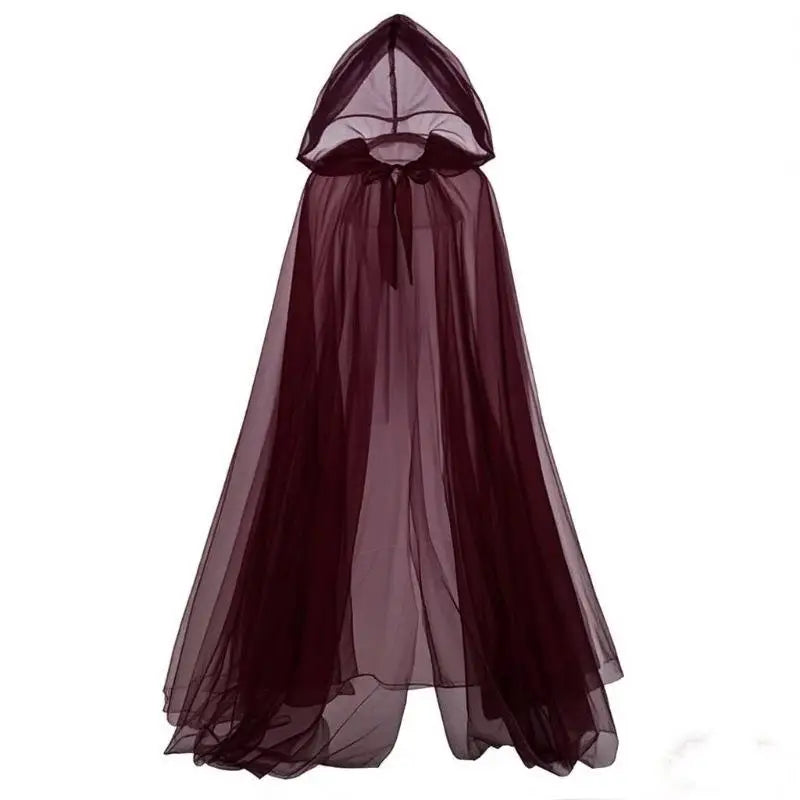 Hanging Cloak Cloak Costume Halloween Ghost Cosplay Costume Cloak Adult Full-length Sheer Cape With Oversized For Adults