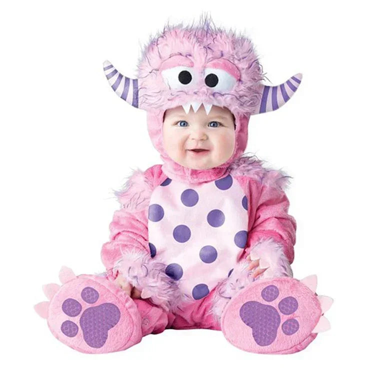 Halloween Baby Boy Girl Clothes Romper Onesie Newborn Toddler Christmas Rompers Flannel Warm Soft Baby Infant Costume