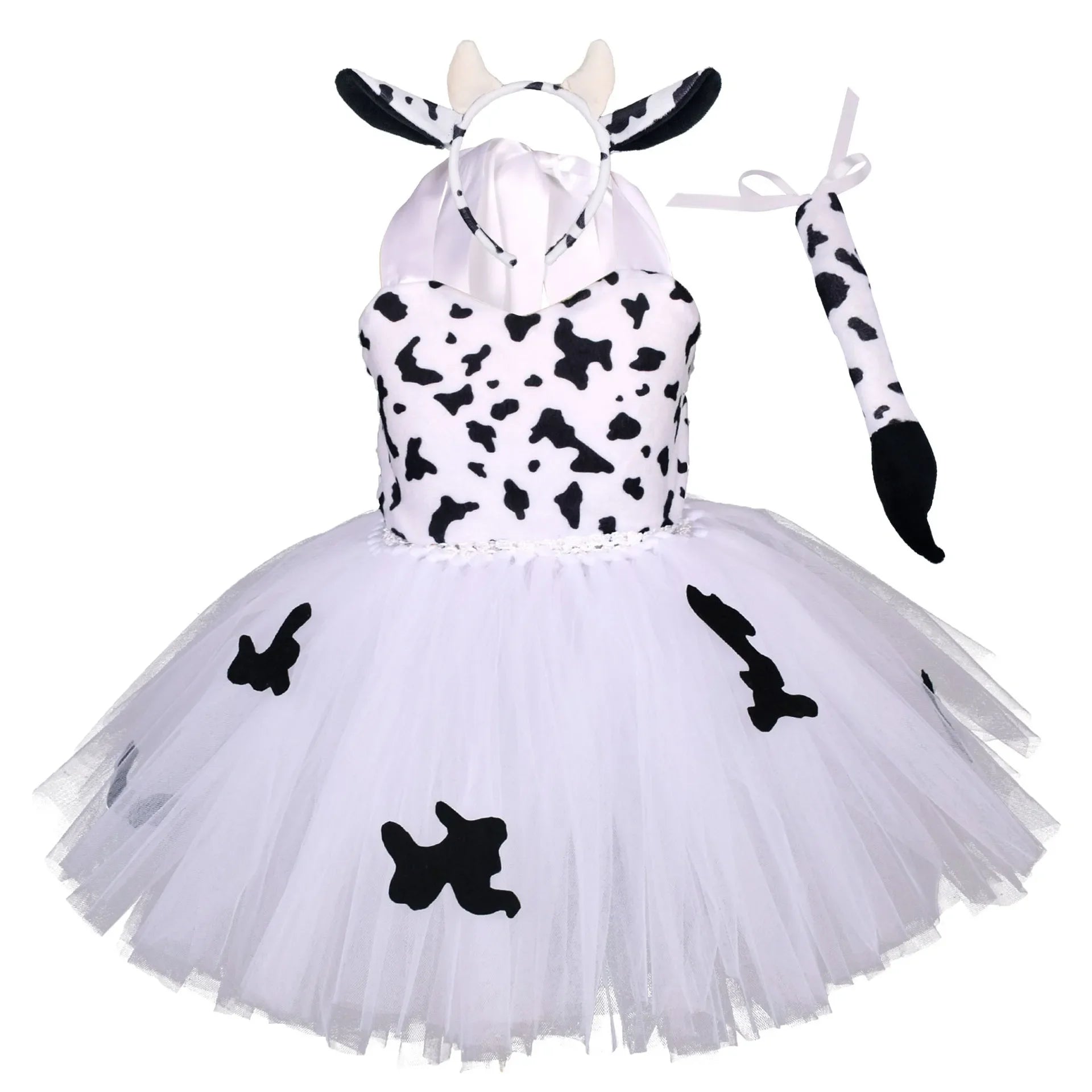 Cute Toddler Girl Giraffe Dress Cartoon Animal Performance Costume Set for Kids Halloween Costumes Girls Christmas Tutu Dresses