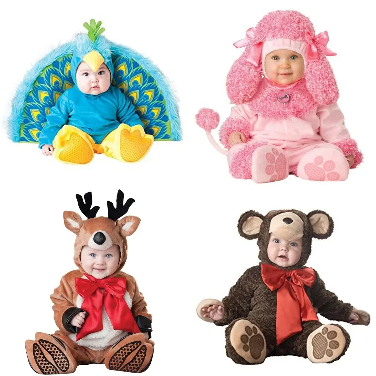 Halloween Baby Boy Girl Clothes Romper Onesie Newborn Toddler Christmas Rompers Flannel Warm Soft Baby Infant Costume
