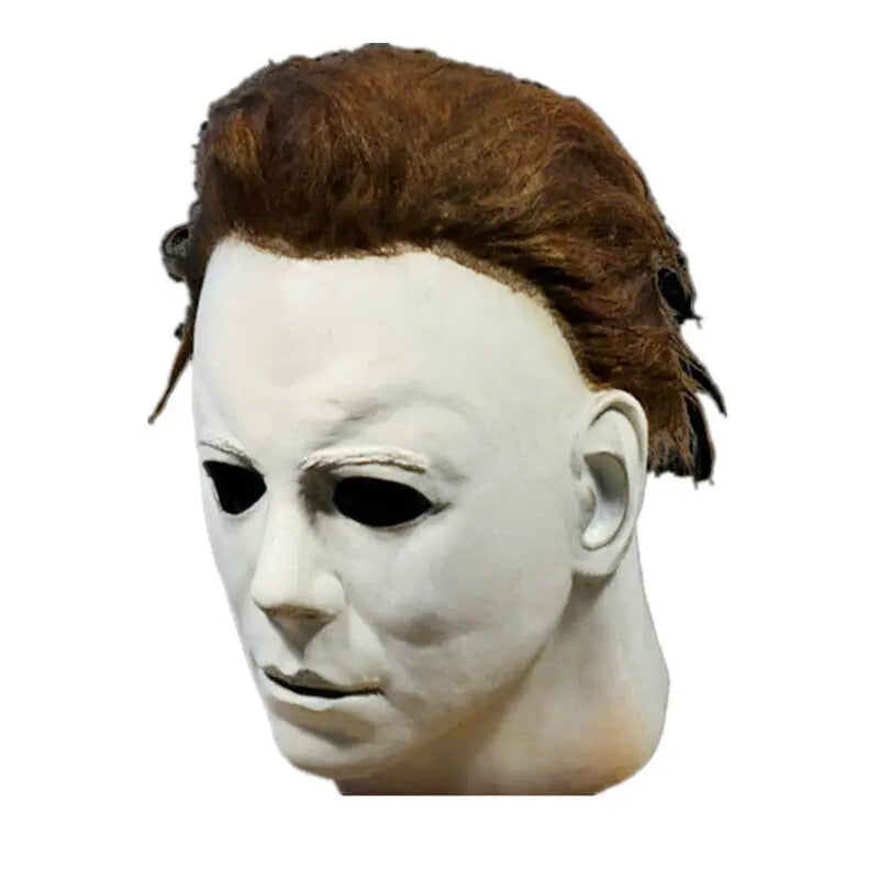 Cosplay Michael Myers Party Masks for Latex Full Head Scary Horror Murderer for Adult Halloween stage performance  April Fools