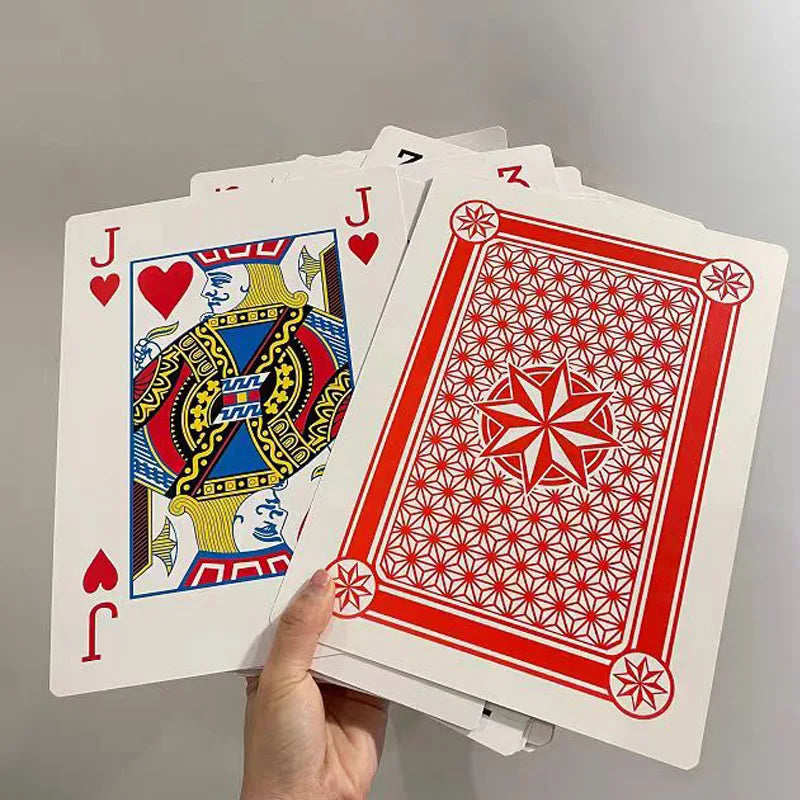 Oversized Jumbo Poker Playing Cards | 4x Larger | Family & Party Game