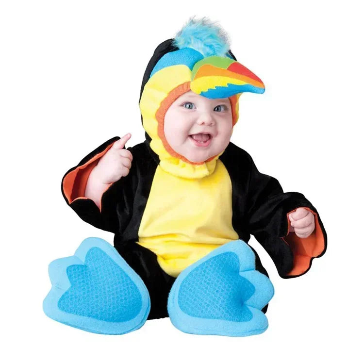 Halloween Baby Boy Girl Clothes Romper Onesie Newborn Toddler Christmas Rompers Flannel Warm Soft Baby Infant Costume