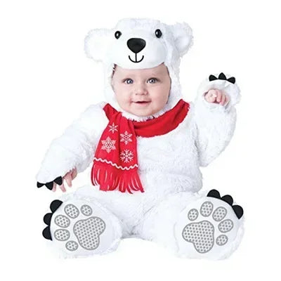 Halloween Baby Boy Girl Clothes Romper Onesie Newborn Toddler Christmas Rompers Flannel Warm Soft Baby Infant Costume
