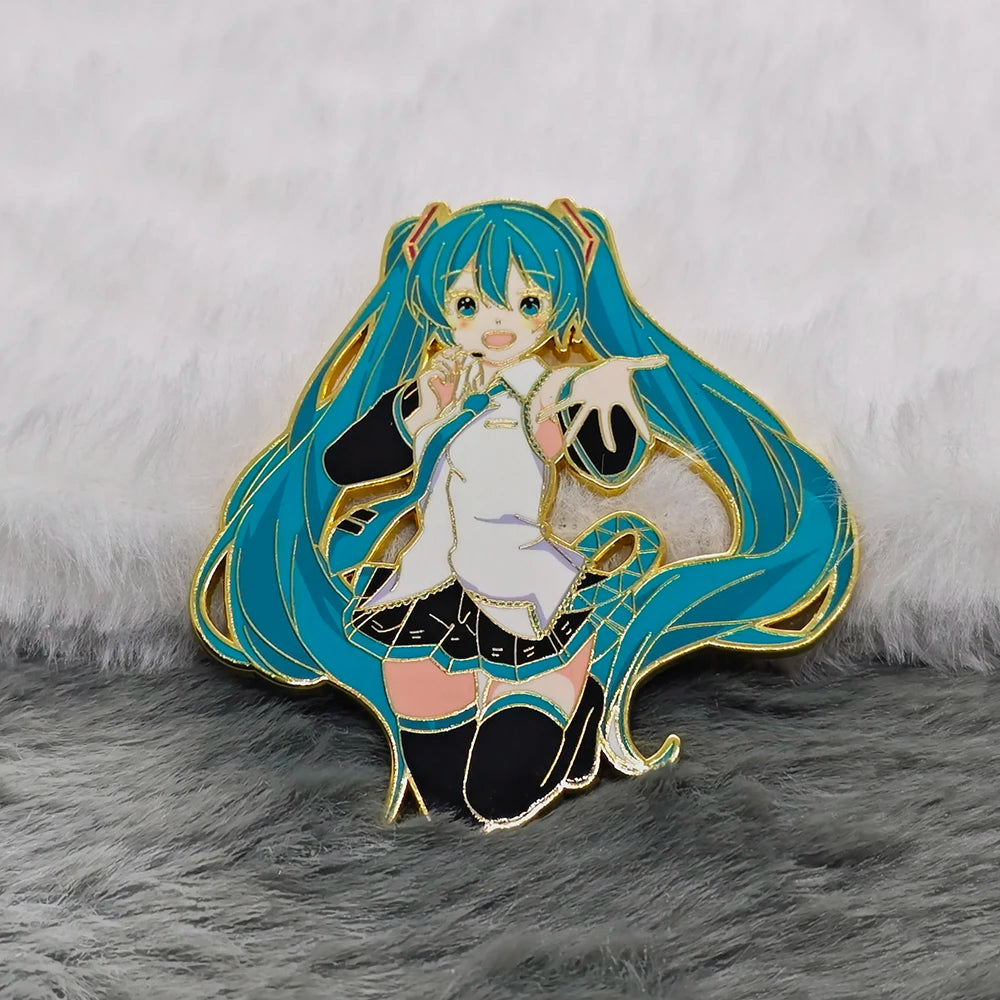 Halloween costumes, decorations, accessories, music girls, enamel brooches, clothes, schoolbags, backpack decorations, badges,