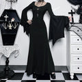Autumn and Winter New Halloween Fashion Elegant Slim-fit Dress Bat Sleeve Fishtail Dress Women's Clothing