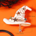 Halloween Witch Hat Broom Pumpkin Design Men Women Brooch Pin，Quirky Novelty Clothing & Accessories，Holiday Party Favors