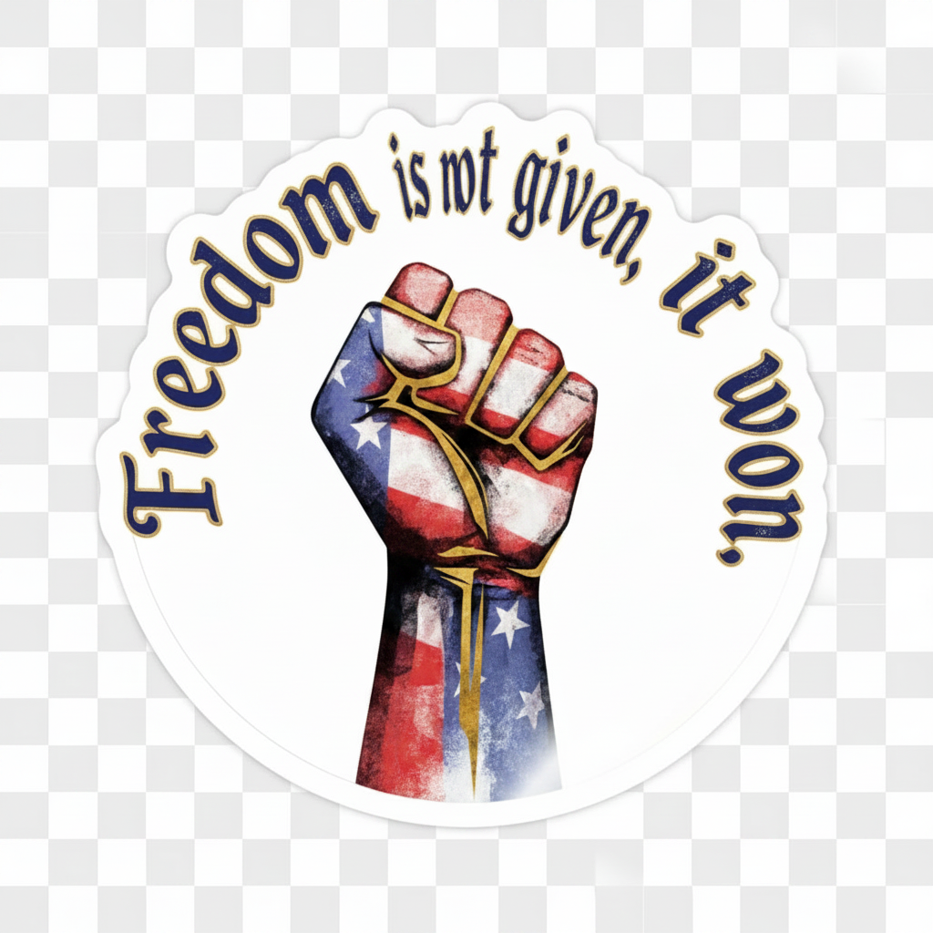 Freedom Is Not Given, It Won – Printable Wall Art